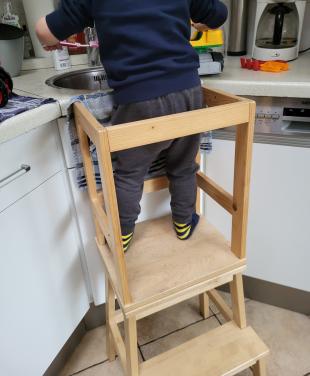 Opzetstuk om learning tower te maken