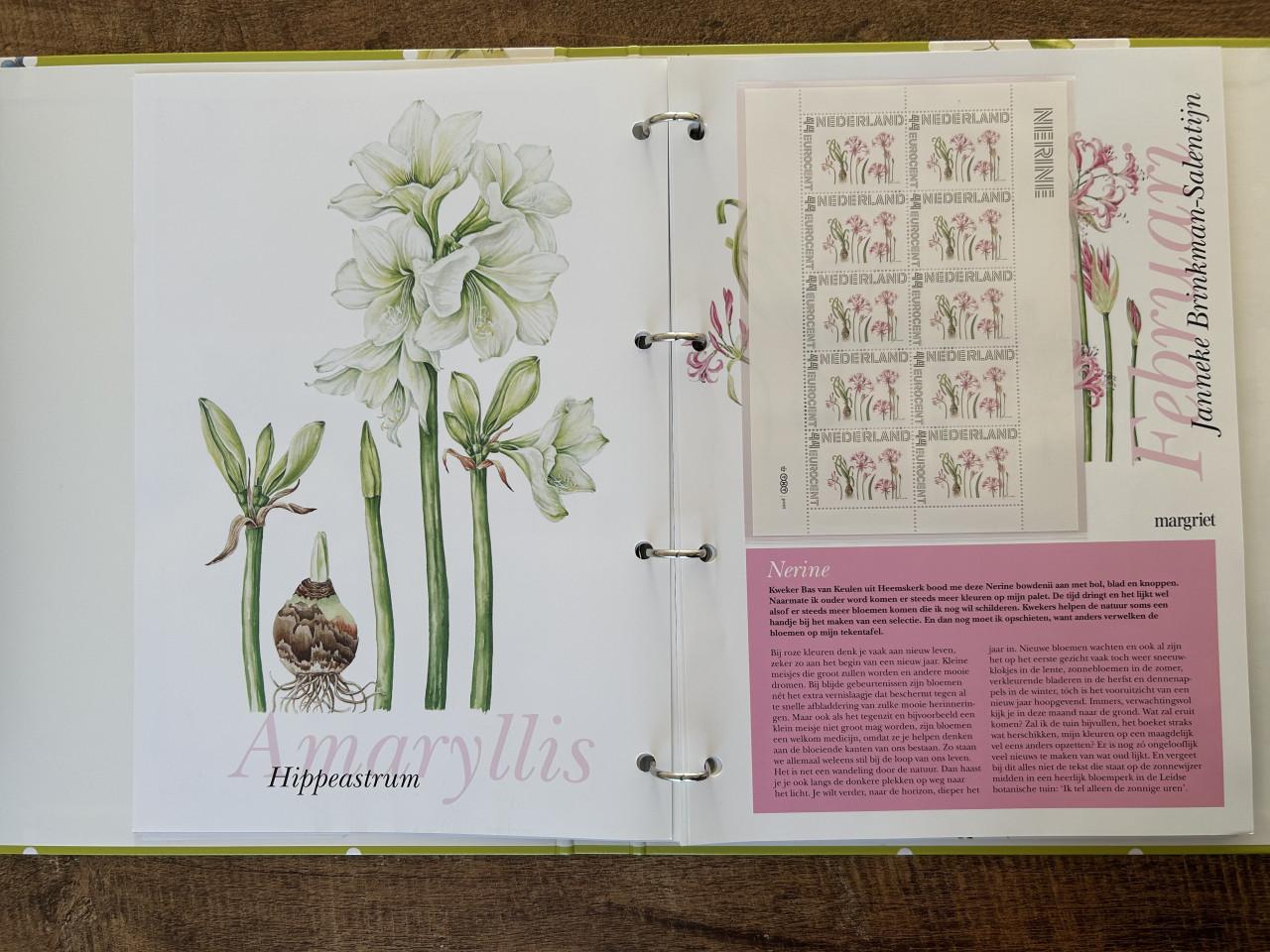 Postzegel album Bloemenpracht