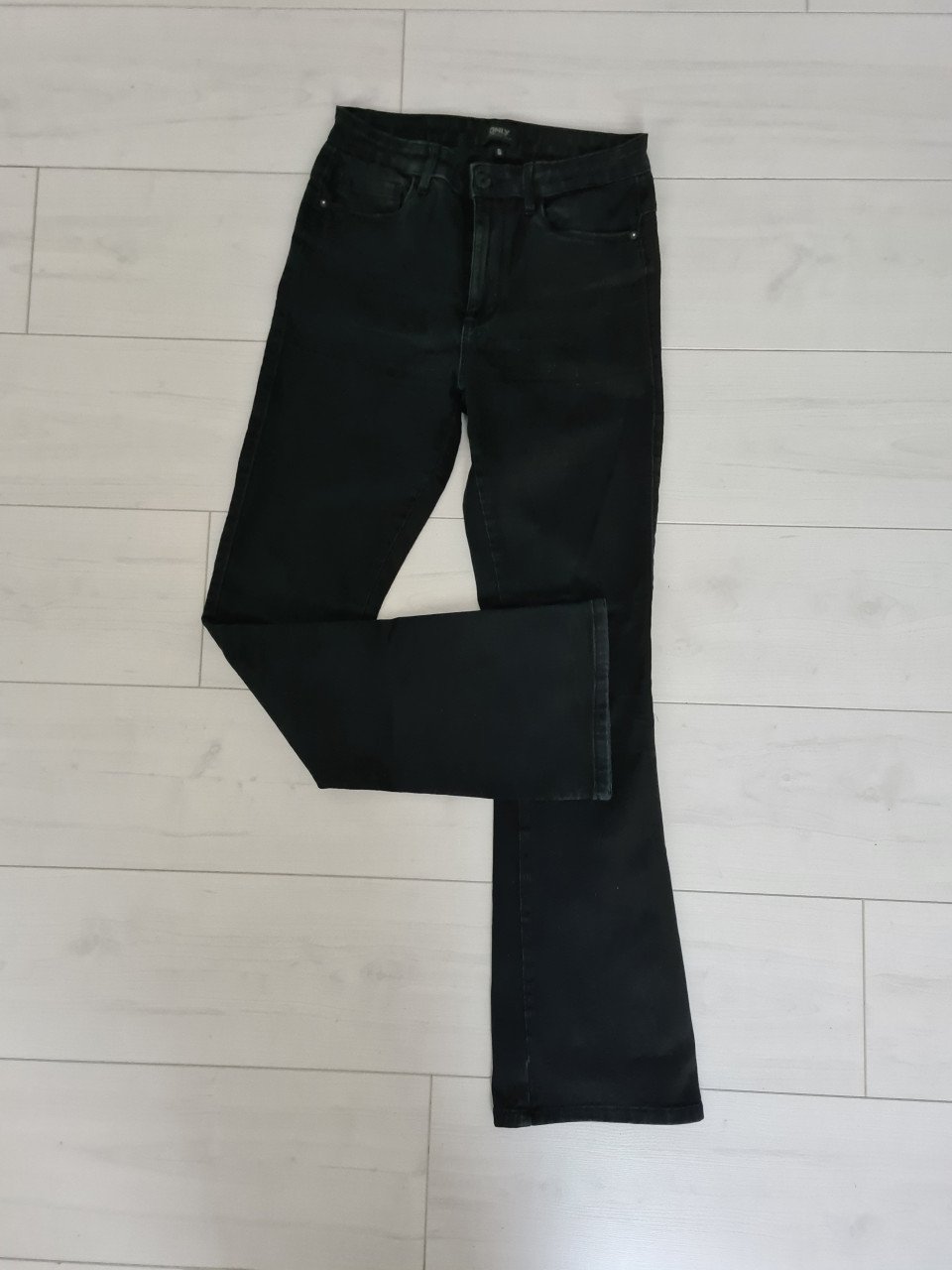 ONLY zwarte flared , stretch spijkerbroek  Maat M / Lengte 30