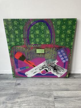 Modern kunstwerk Cobra Art damestas decoratie make up