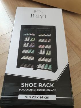 Bayt schoenenrek zwart 28 paar | schoenenkast | nieuw/in doos