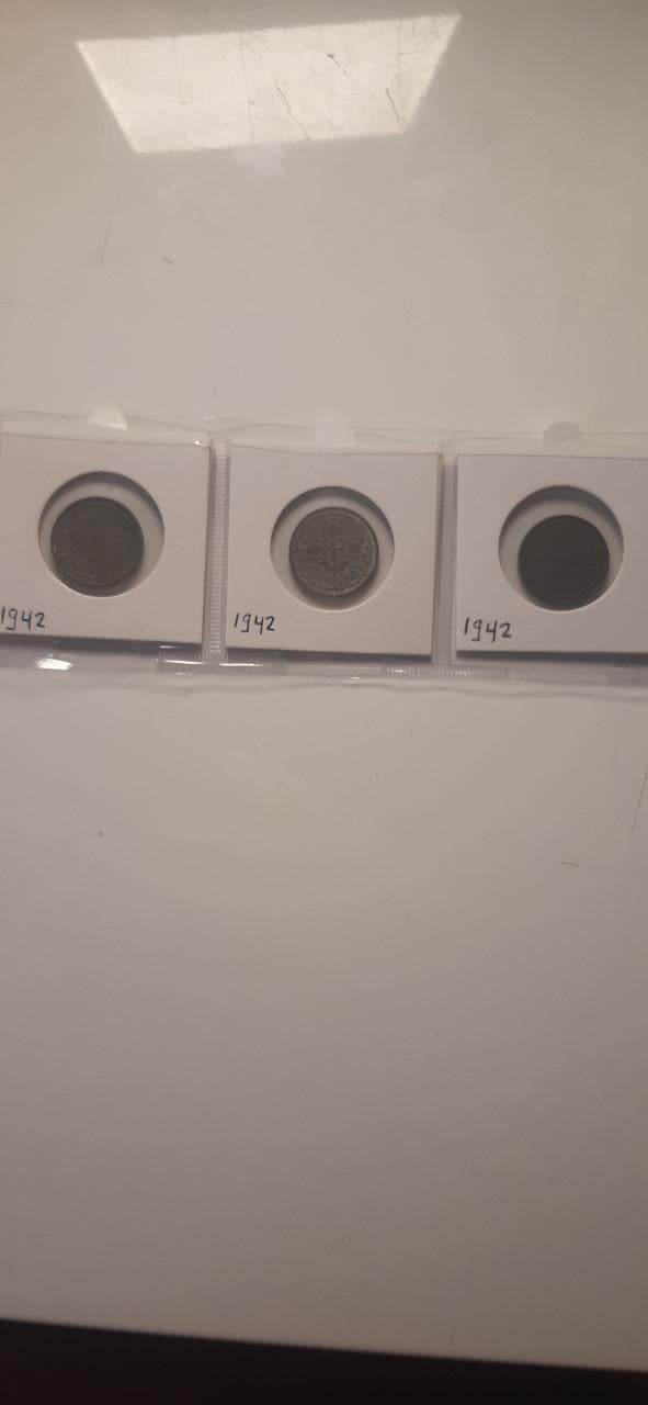10 cent 1942 -3stuks