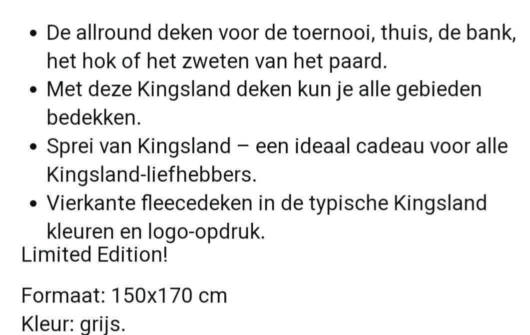 Kingsland fleecedeken plaid