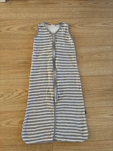 Wit grijs gestreepte slaapzak Bambino 100 cm