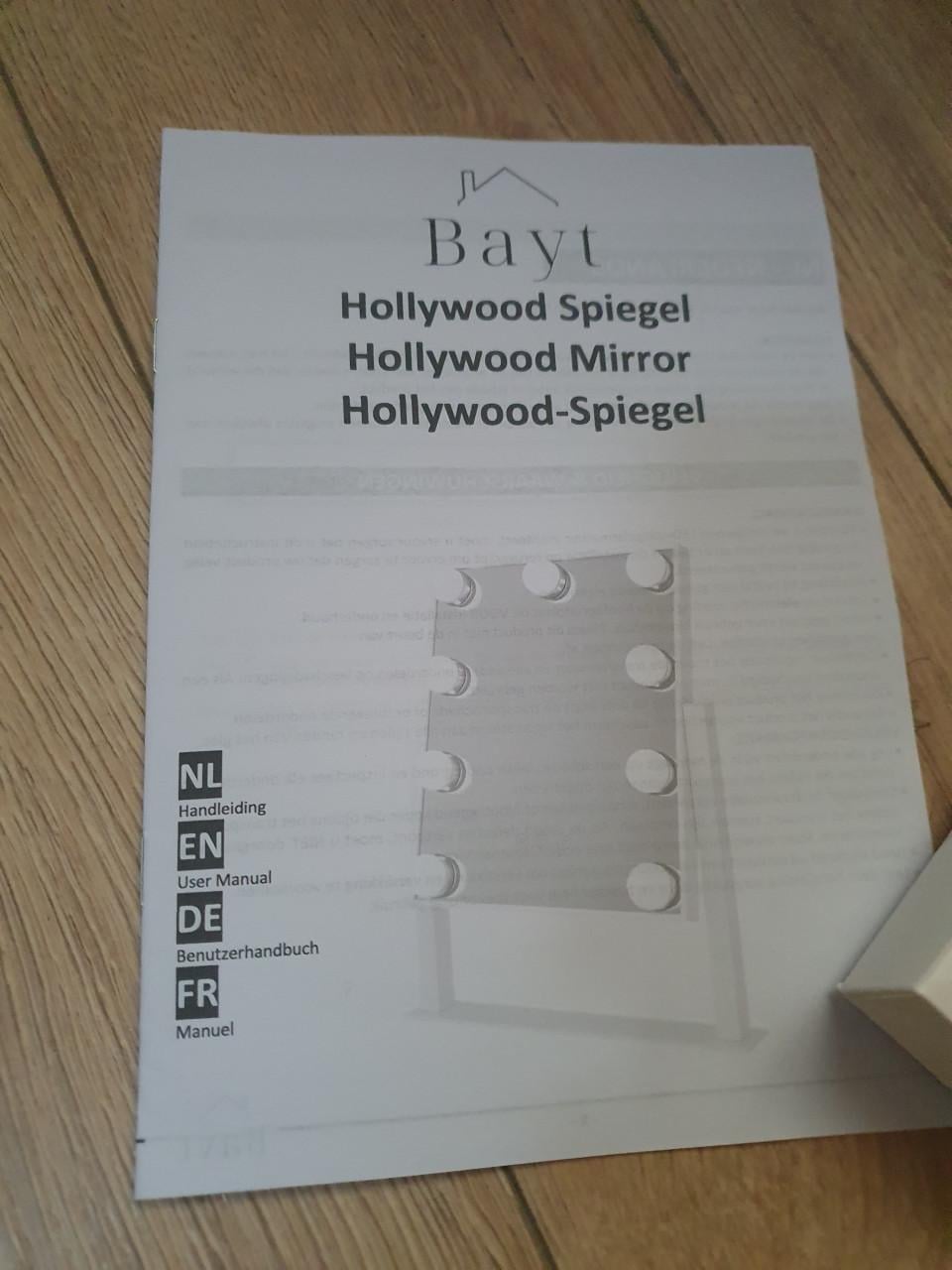 Hollywood Spiegel met licht • Make-up spiegel LED • Dimbaar • 36×30 cm