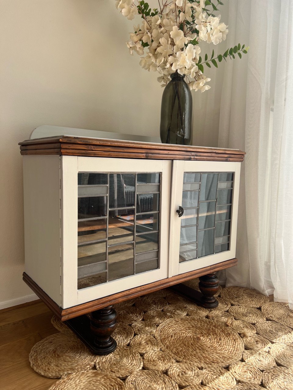Gerestyled vintage kastje | glas-in-lood