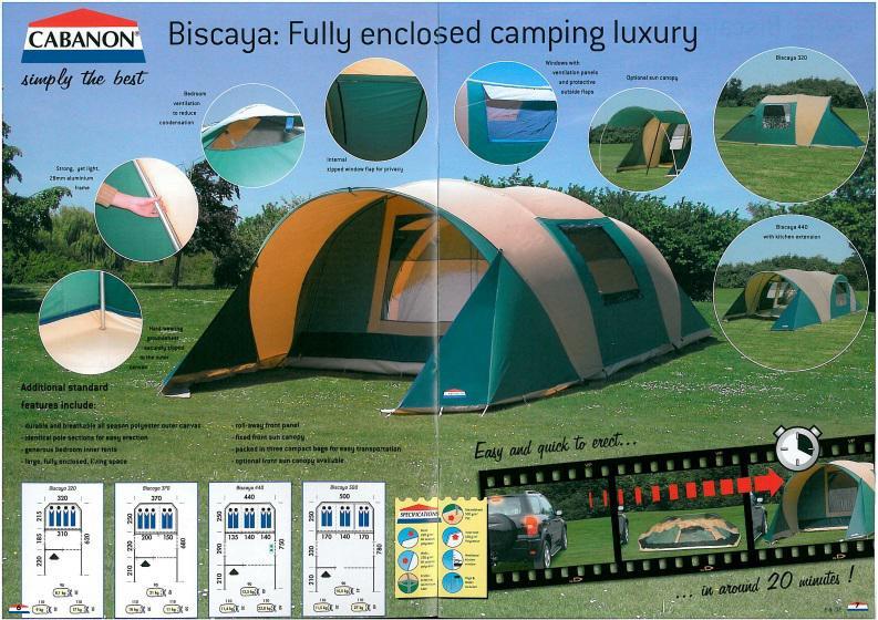 Tunneltent Cabanon Biscaya 350