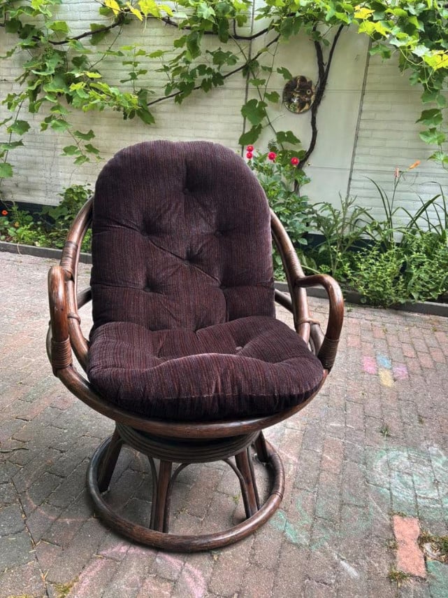 Rotan vintage fauteuil