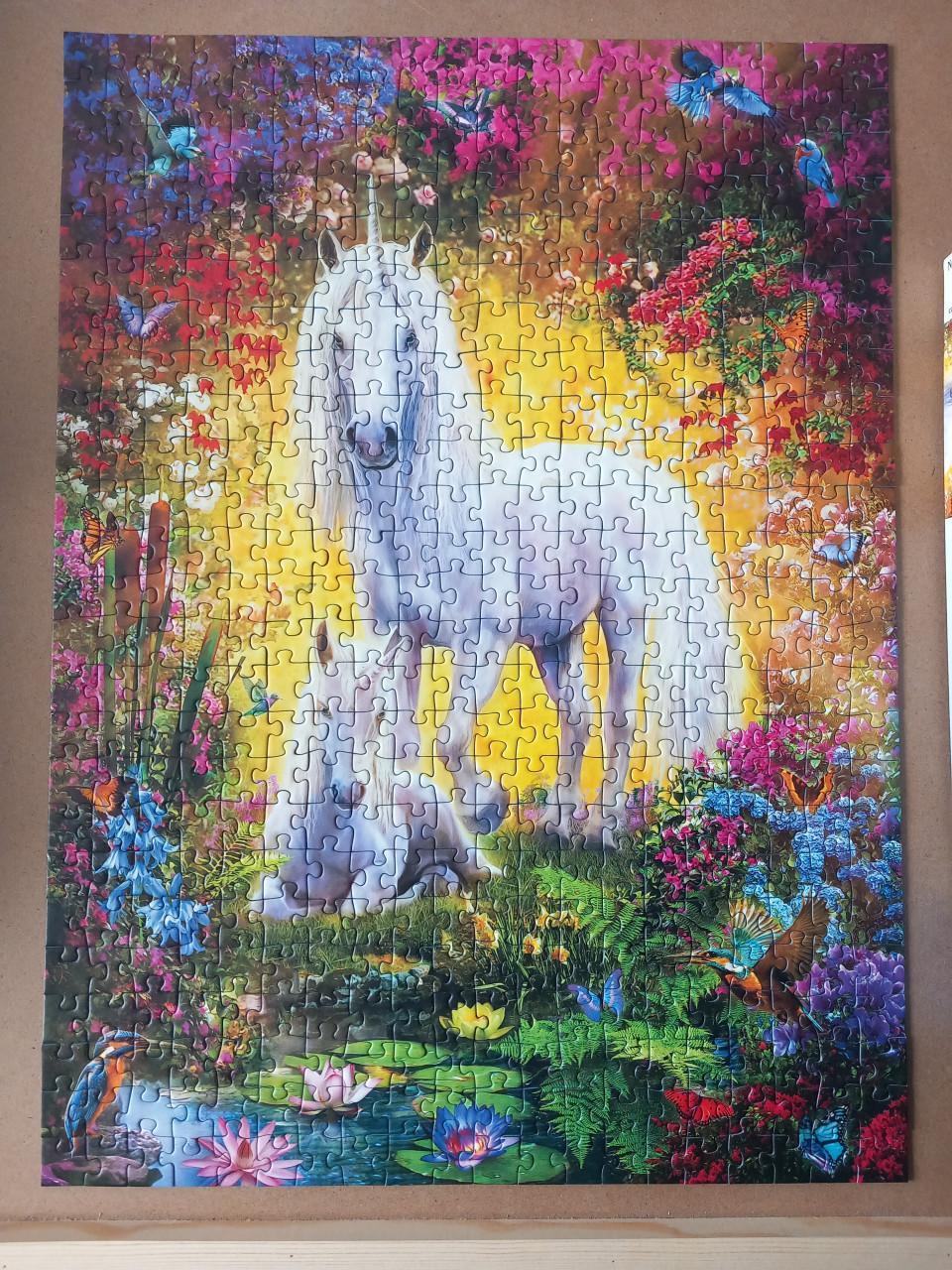 Puzzel Eenhoorn met veulen