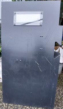 Airsoft Schild 140x78 cm.
