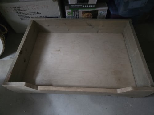 Steigerhouten hondenmand
