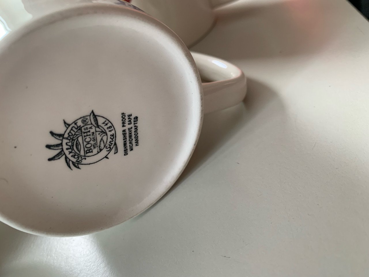 5 koffiemokken boerenbont z.g.a.n.