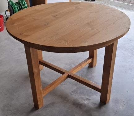 Teakhouten eettafel