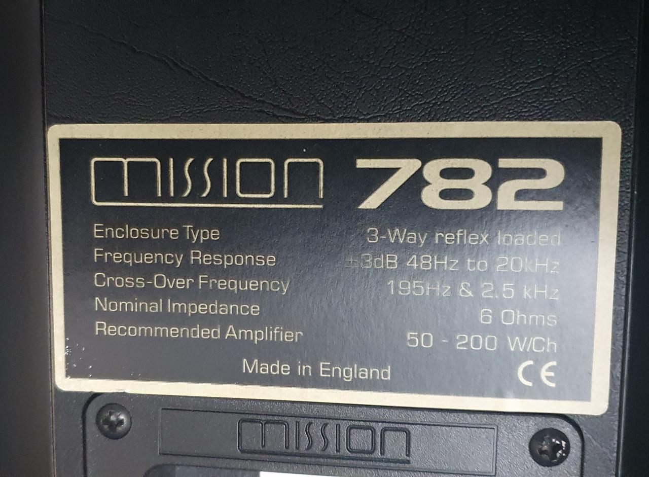 Mission 782 zuil speakers