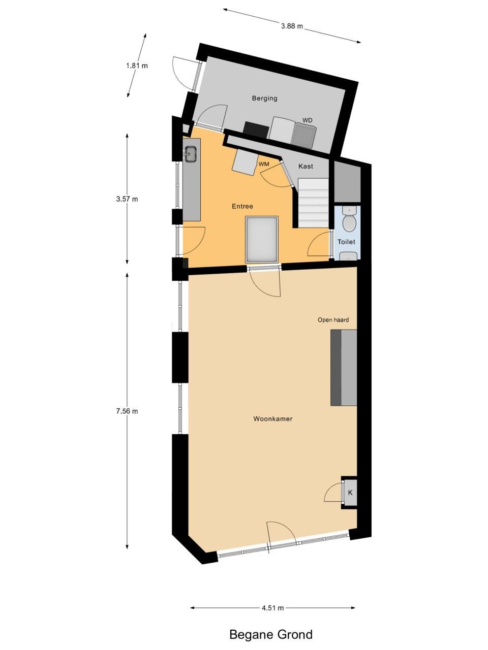 TE HUUR: Ruime, woning centrum Goes