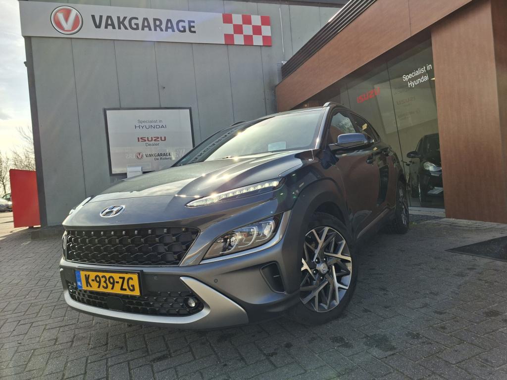 Hyundai Kona 1.6 gdi hev premium | lederen bekleding | stoel/stuur verwarmi