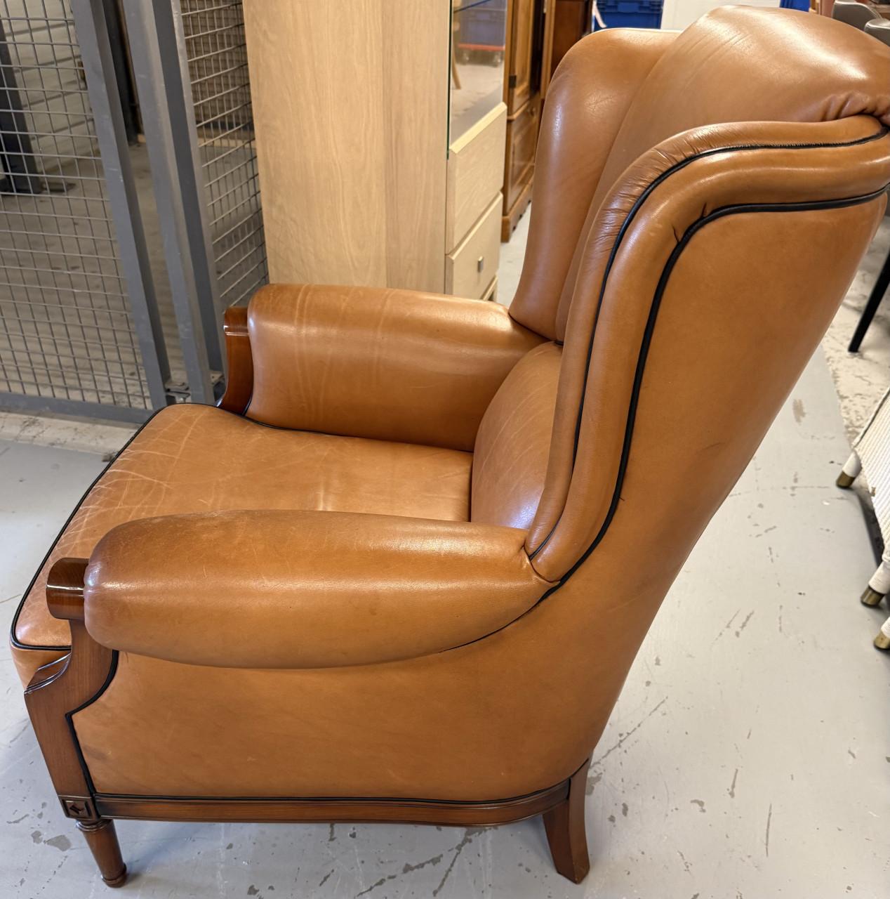 Art Deco schapenleren fauteuil Gedelux Made in Holland