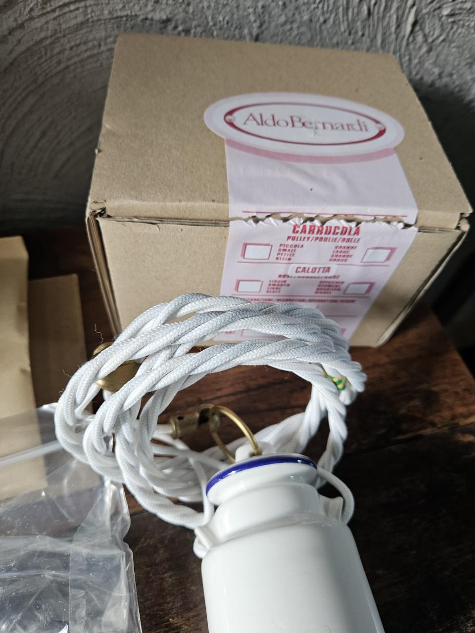 Aldo Bernardi E27 fitting met plafondkap en snoer