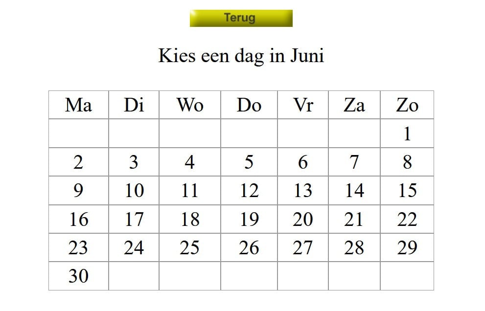 Afspraken Kalender