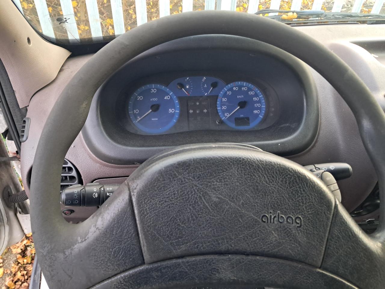 White Renault Master Van