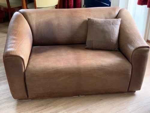 De Sede DS 47 lederen 2-zits bank + bijhorende tafel
