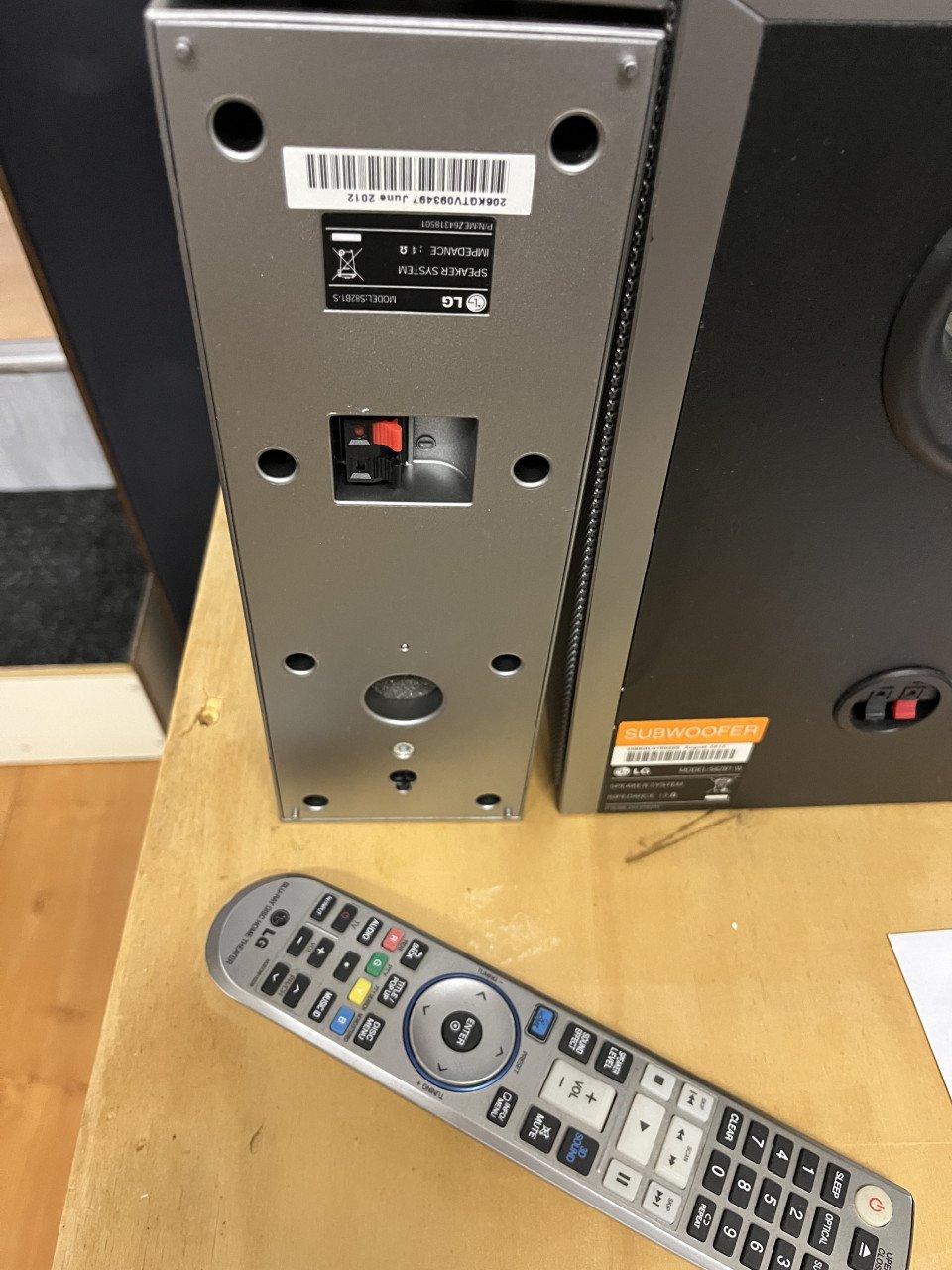 Home cinemaset LG