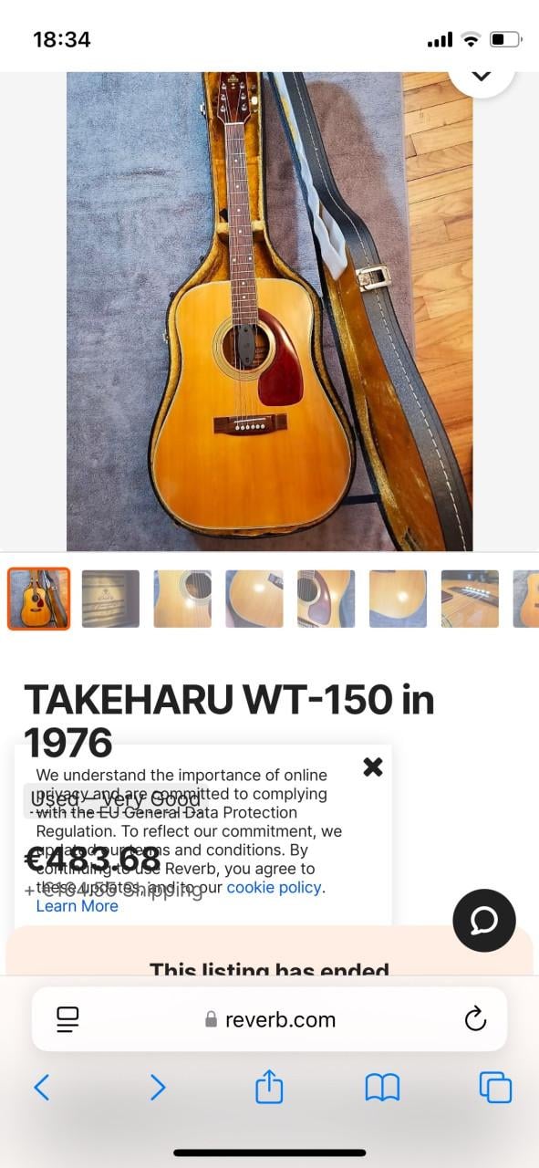 Gitaar takeharu 1976