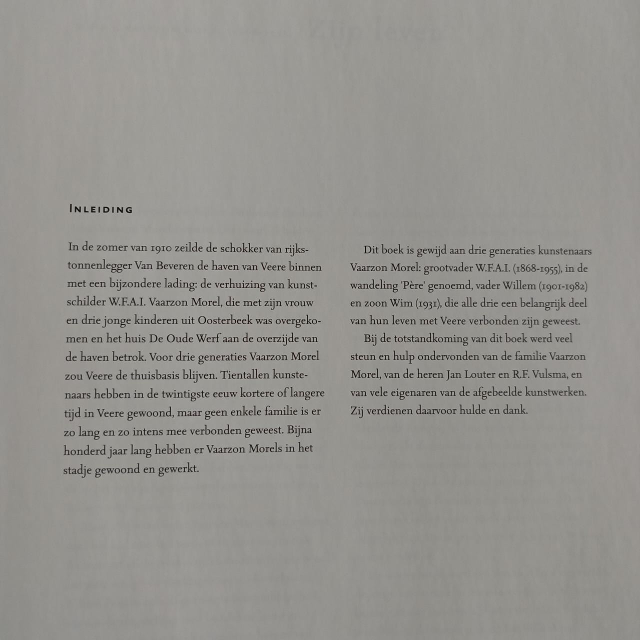 Vaarzon Morel een schildersfamilie van Ad Beenhakker