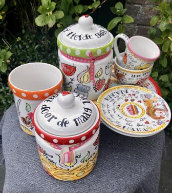 Blond Amsterdam meerdere servies stukken