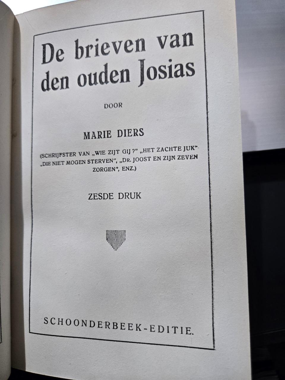 Boek: De brieven van den ouden Josias 1923