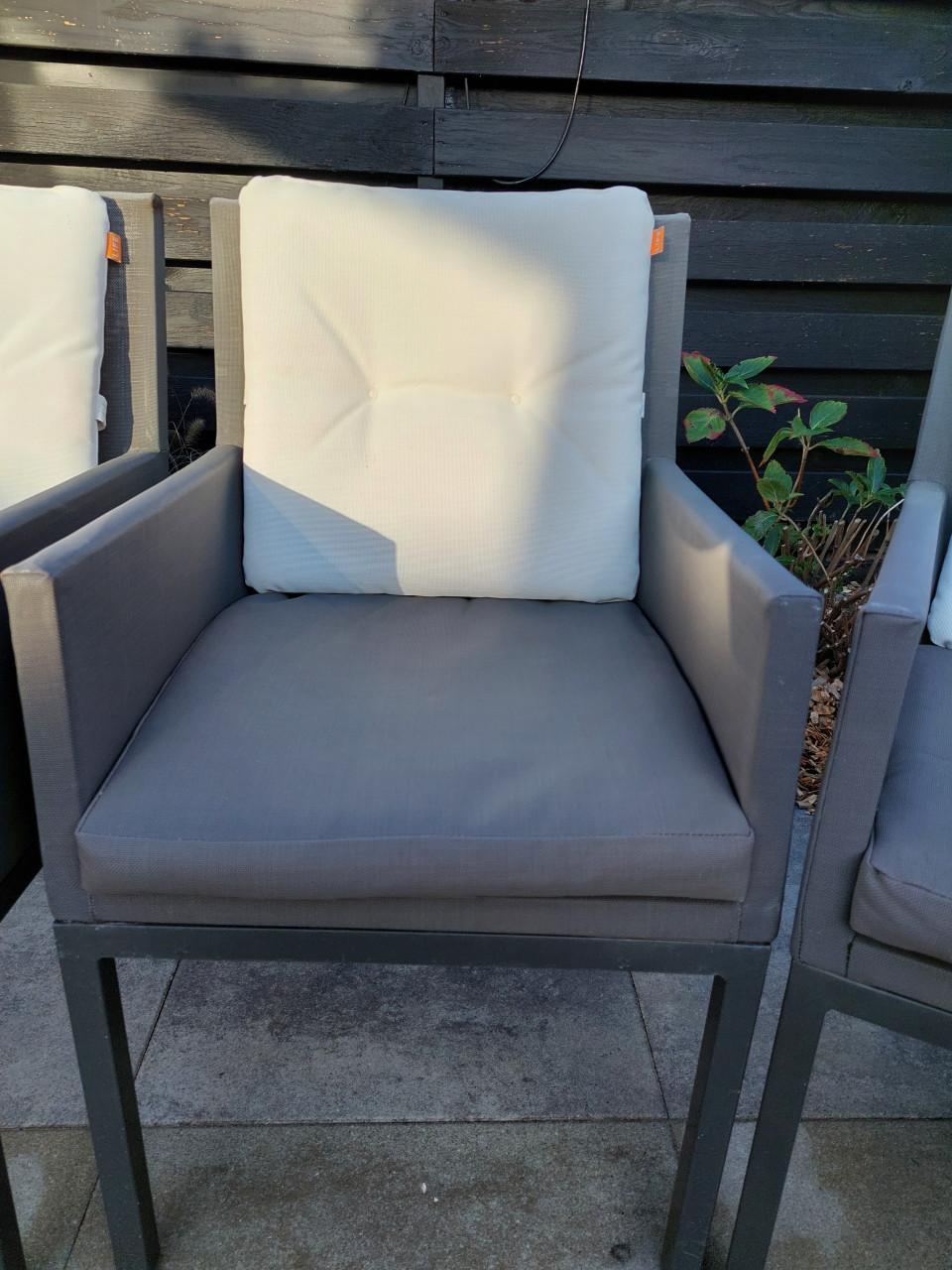 6x LIFE tuinstoelen met all weather kussens