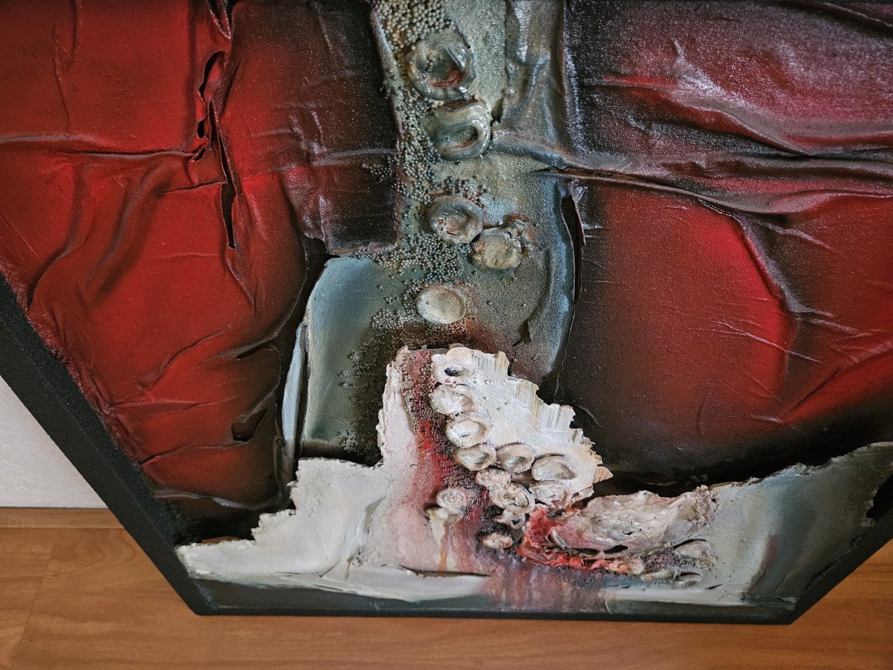 Kunstwerk 65x65 cm.