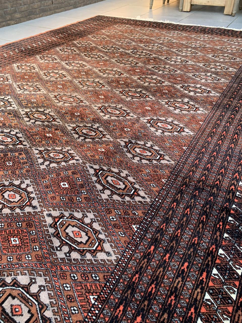 ✨Schitterend Sfeervol Groot Handgeknoopt Vintage Vloerkleed ✨4x3 m.