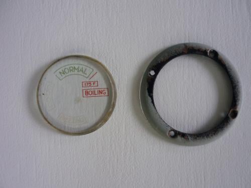 Glas temperatuurmeter Fordson Blauwe Reiger