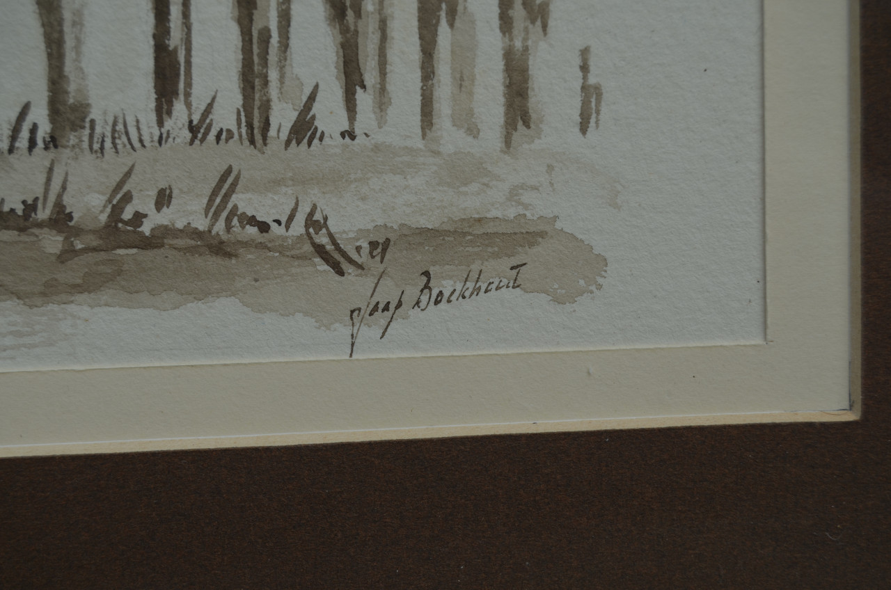 Prachtige aquarel Jaap Boekhout (1932 - 2022) Breskens