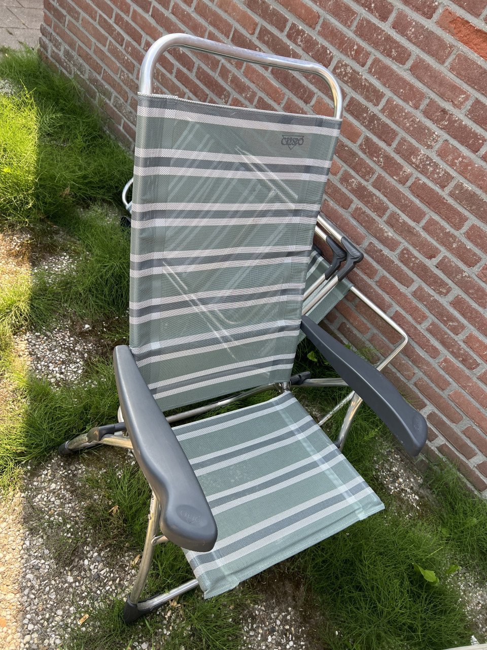 3x Crespo lichtgewicht en extra stevige standenstoelen / kampeerstoelen