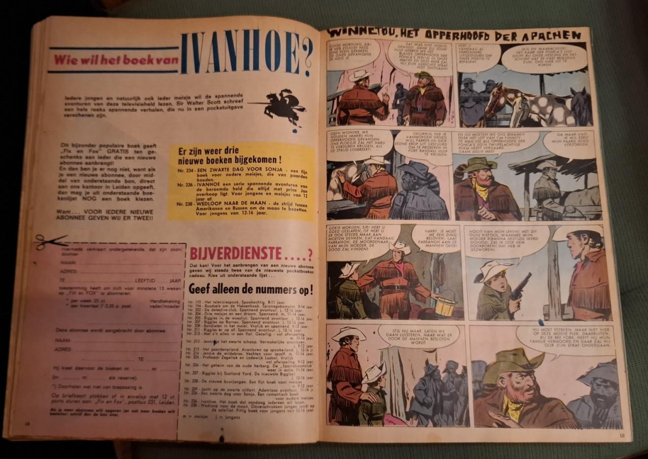 Los stripweekblad Fix & Fox halve jaargang 1963, ingebonden