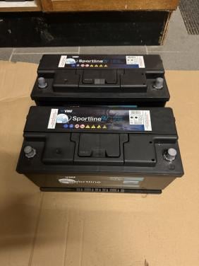 2 huishoud accu's te koop voor camper