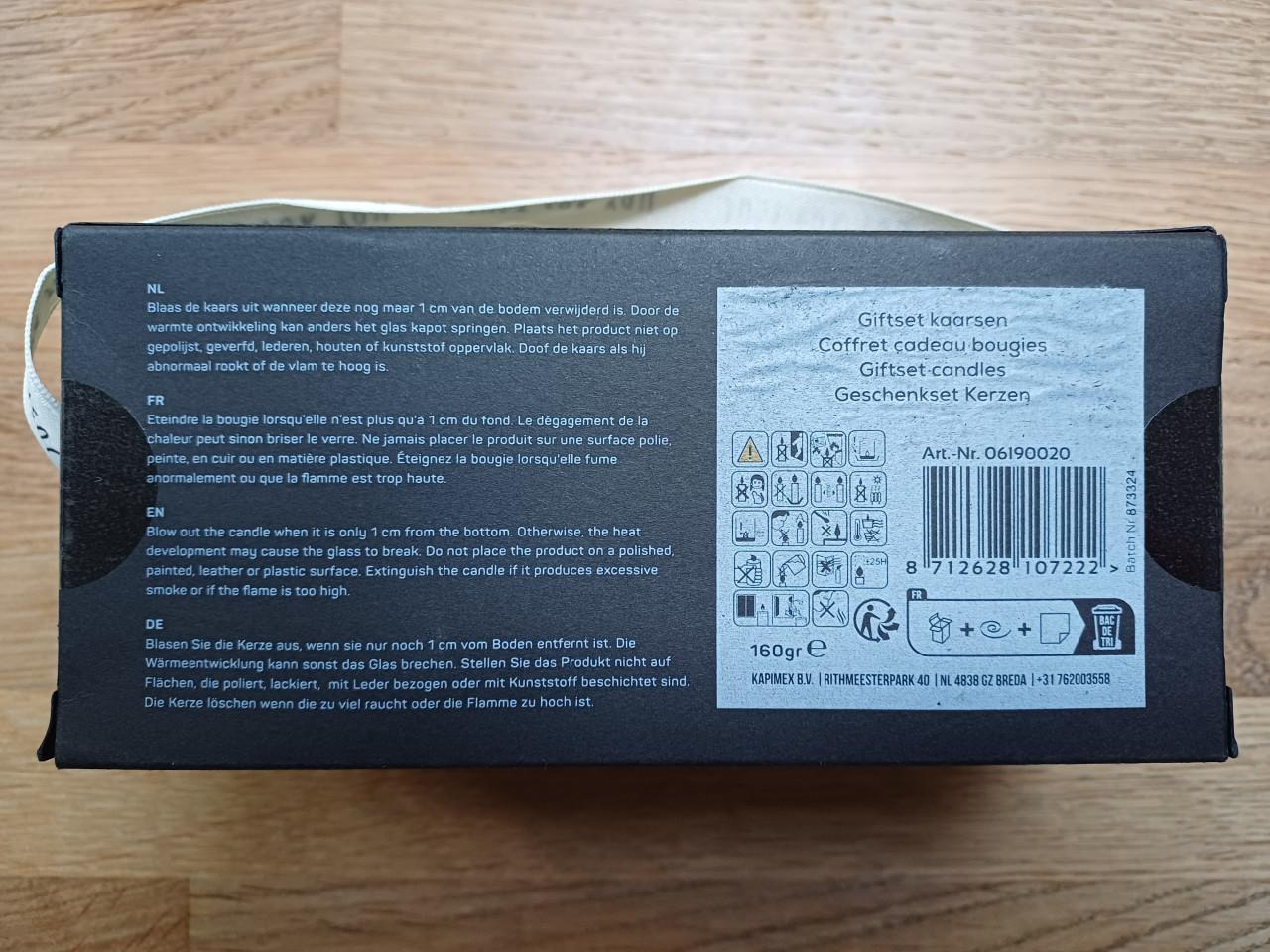 Nieuw: GUSTA - Giftset van 2 kaarsen - good day - wit