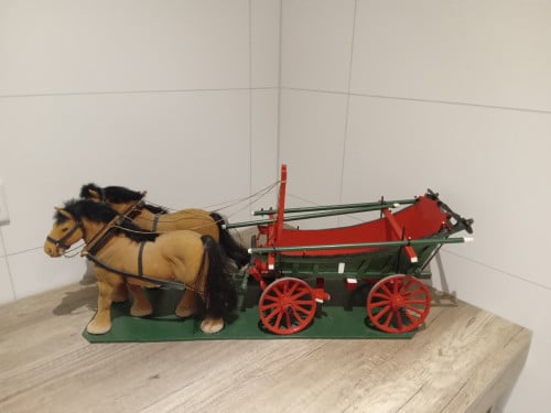 Boeren kar met paarden