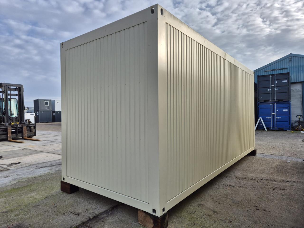 20ft kantoorunit 6x2.5 meter met veel ramen