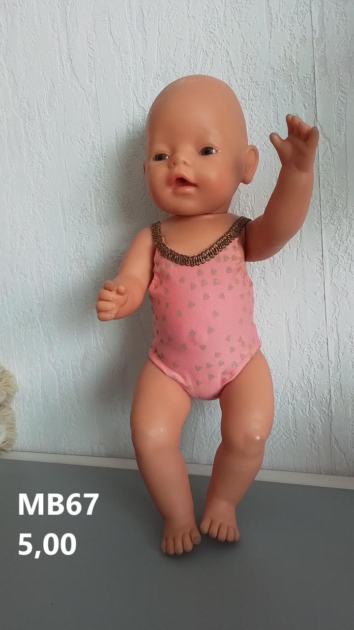 Poppenkleertjes baby born. Badpak. Opbrengst KiKa.