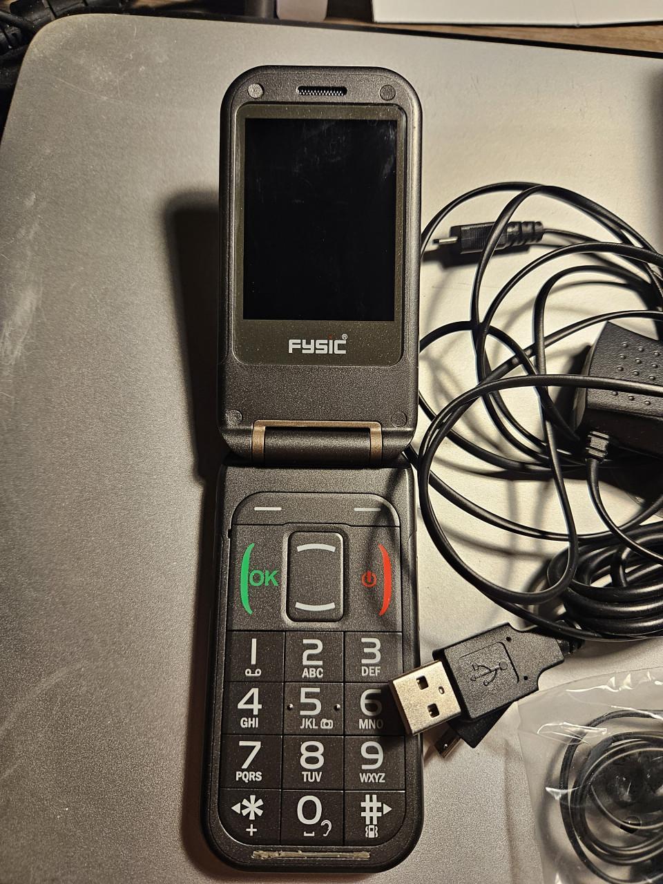 Zgan Fysic FM-9100 senioren flip telefoon simlookvrij...