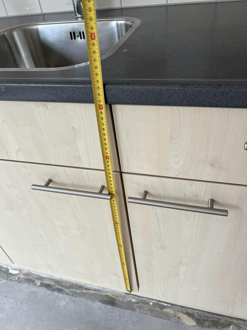 Bruynzeel keuken - hout/eiken/zand/RVS/grijs