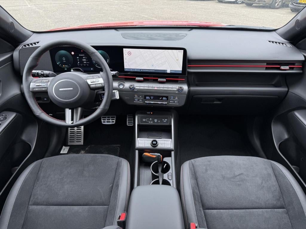 Hyundai Kona 1.6 gdi hev n line soultronic orange!