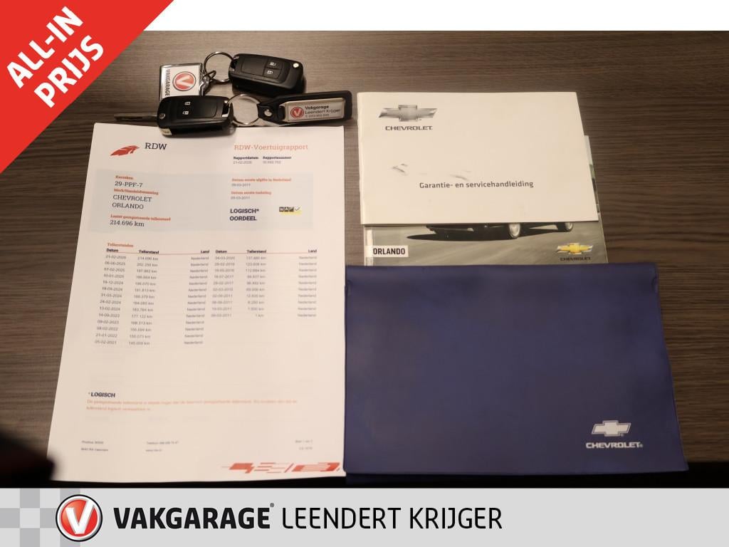 Chevrolet Orlando 1.8 ltz |7-persoons|rijklaarprijs|trekhaak|12 maanden bov