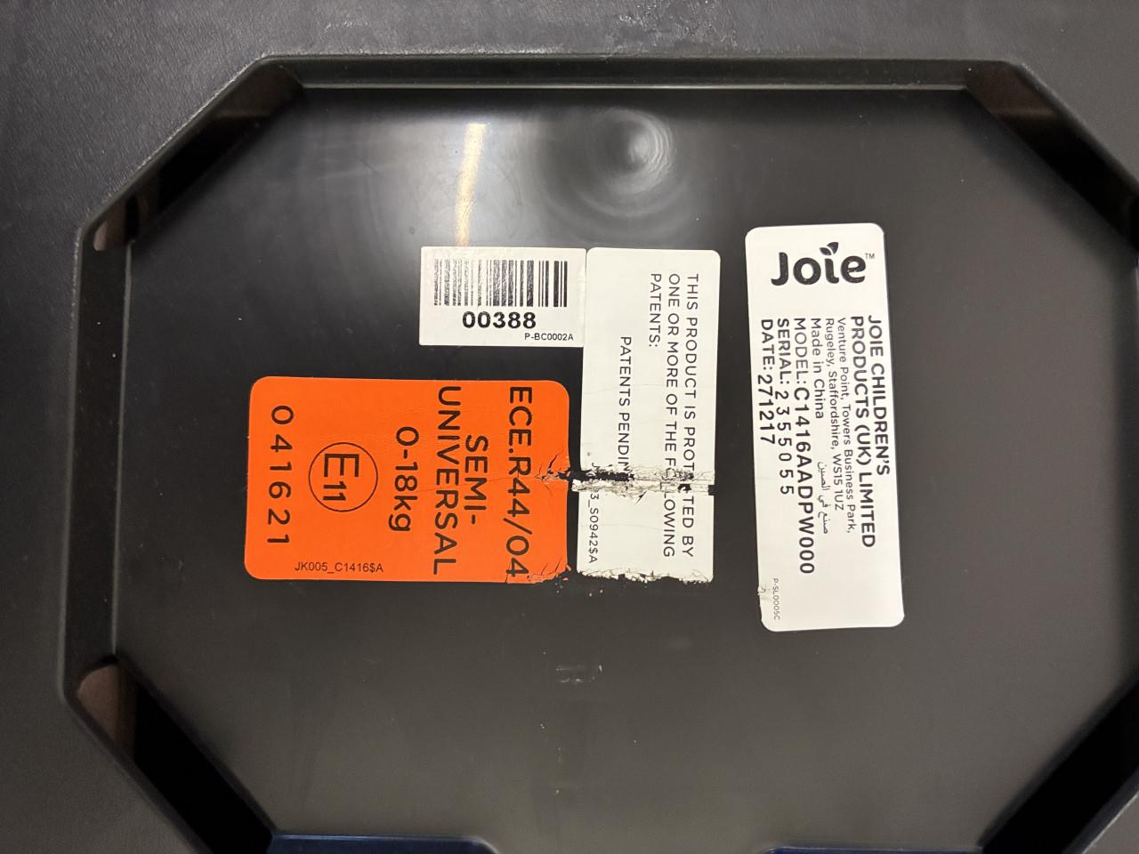 Autostoel Joie Spin 360 met Isofix