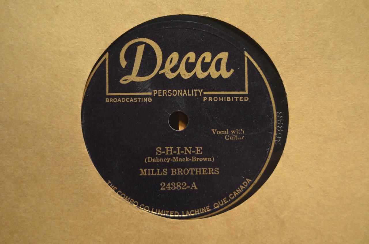 Bijzondere 78rpm Mills Brothers