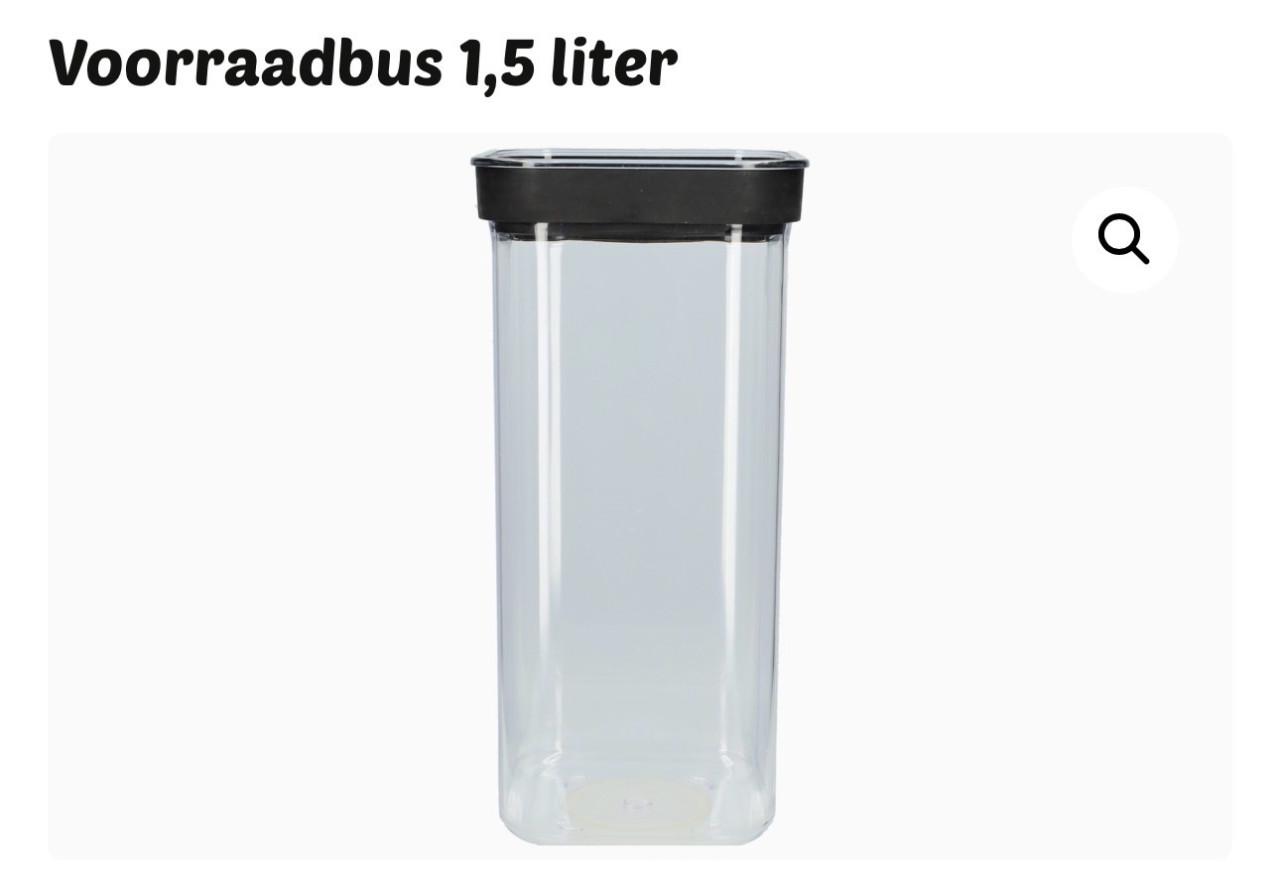 Voorraadbus voorraadpot