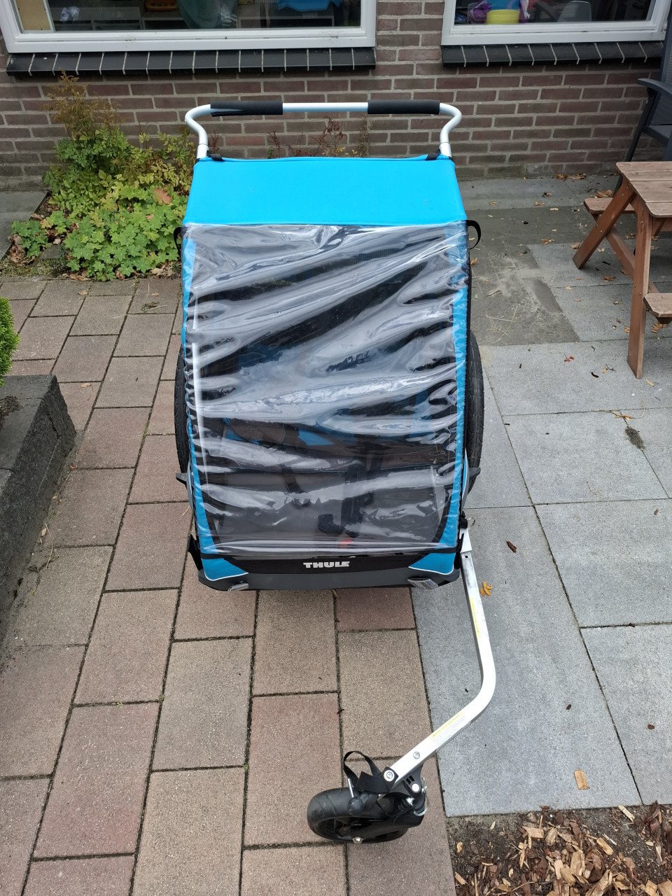 Fietskar thule blauw